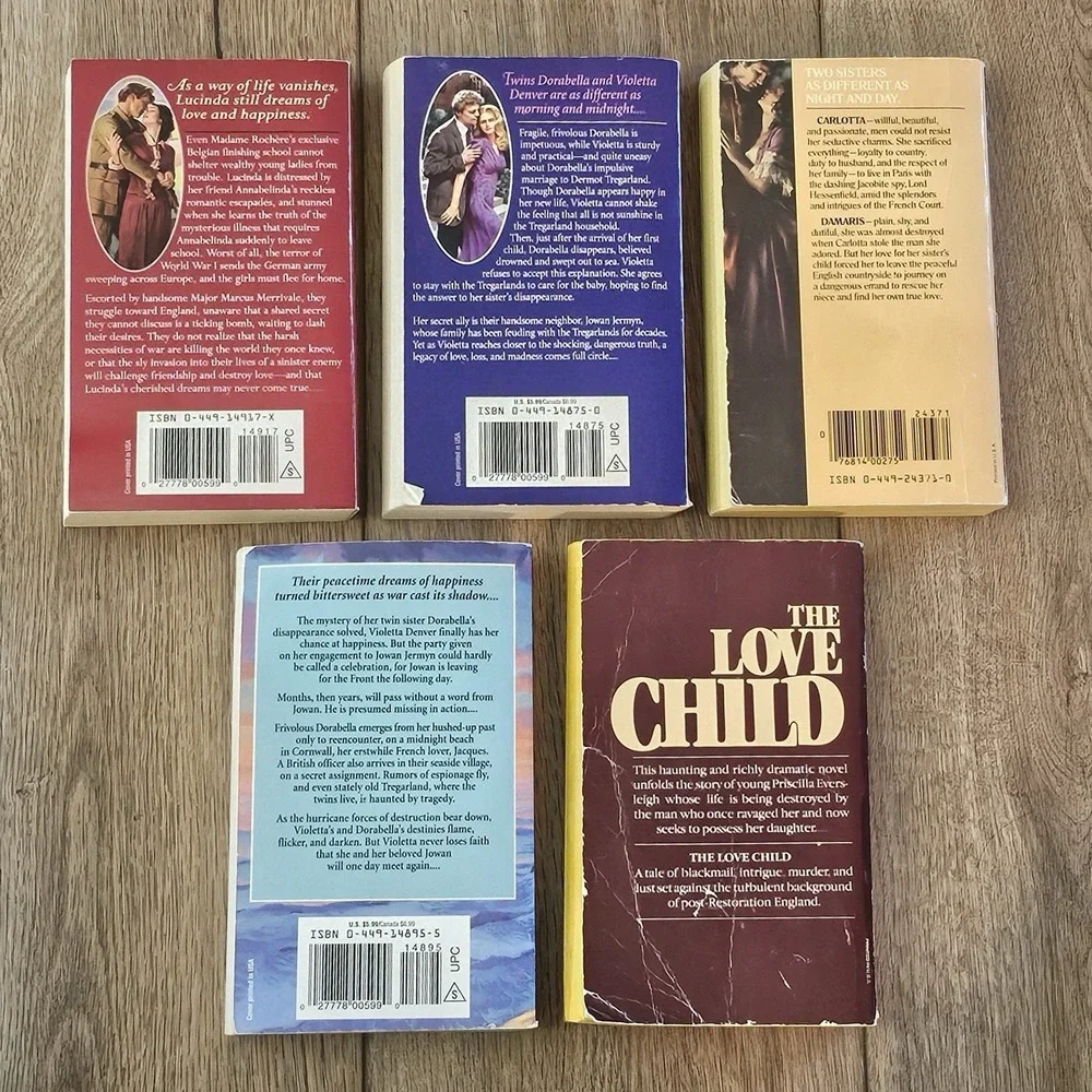 Vintage Philippa Carr Gothic Romance Paperback 5-Book Lot Daughters of England